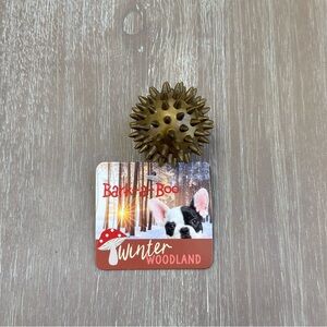 NEW Small Gold Spiked Dog Toy